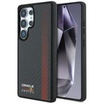 Etui Red Bull Real Carbon Fiber Powerbar MagSafe do Samsung Galaxy S25 Ultra czarny
