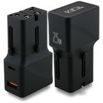 Ładowarka sieciowa TUMI Travel Adapter 25W USB-C / USB-A czarny