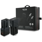 Ładowarka sieciowa TUMI Travel Adapter 25W USB-C / USB-A + Kabel USB-C/USB-C czarny