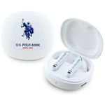 Słuchawki TWS US Polo DH Logo stacja dokująca biały