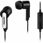 Słuchawki przewodowe z pilotem i mikrofonem jack 3,5mm PHILIPS SHE1405BK/10 czarny