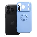 Etui na iPhone 18 Pro / 17 Pro Silicone Ring jasnoniebieskie