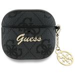 Etui na słuchawki Guess do Apple AirPods 4 (PU 4G W / Charm) czarne
