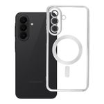 Etui na Samsung A27 Electro Mag Cover zgodne z MagSafe srebrny