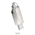 Pendrive 16GB USB 3.0 (USB A + USB C) Hoco UD8 nikiel