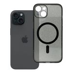 Etui na iPhone 14 Clear Mag Cover - Glitter (Str / Camera Protection) zgodne z MagSafe czarne glitter