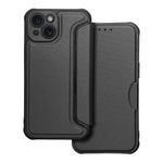 Etui z klapką na iPhone 15 Razor Book czarne