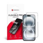 Szkło hybrydowe 5D do iPhone 16 Forcell Flexible czarne