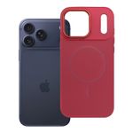 Etui na iPhone 17 Pro Max / 18 Pro Max (low camera edge) Frame Mag Cover zgodne z MagSafe magenta