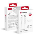 Kabel USB-C do USB-C Forcell F-Energy QC4.0 PD 3A 60W Silicone 1 m C344 biały