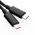 Oryginalny Kabel USB C do USB C Motorola 6,5A 1 m SC18D24968 bulk czarny