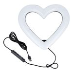 Lampa LED Ring Stream RGB pierścieniowa 10" FULL COLOR z uchwytem na telefon HEART + statyw JM26-10 czarna