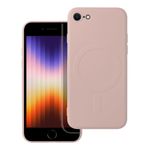 Etui na iPhone 7 / 8 / SE 2020 / SE 2022 Silicone Mag Cover zgodne z MagSafe (camera protection) różowe