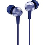 Słuchawki przewodowe douszne Jack 3,5 mm JBL C200Si niebieskie