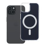 Etui na iPhone 15 Clear Fusion Mag Cover zgodne z MagSafe granatowe