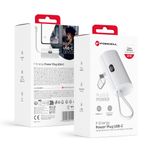 Powerbank Forcell F-Energy Power Plug F5K3 PD 20W 5000 mAh z wbudowanym złączem USB C biały