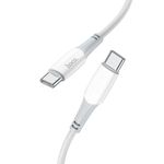 Kabel USB C do USB C Hoco PD 3A 60W 1 m X70 biały