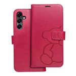 Etui z klapką na Samsung A16 5G Mezzo Book teddy bear magenta
