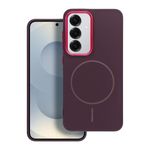 Etui na Samsung S25 FE Frame Mag Cover zgodne z MagSafe fioletowe