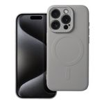 Etui na iPhone 15 PRO Silicone Mag Cover zgodne z MagSafe (camera protection) tytanowo szare