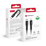 Kabel USB-C do Lightning Forcell F-Energy PD 3A 27W Silicone 1 m C346 czarny