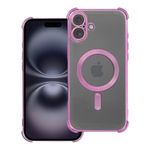 Etui na iPhone 16 PLUS Antishock Electro zgodne z MagSafe purpurowe
