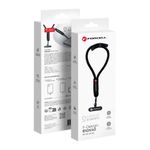Smycz do telefonu na nadgarstek z regulacją długości Forcell F-Design R10X40 (max 20cm w pętli) czarna