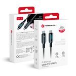Kabel USB-C do USB-C Forcell F-Energy QC4.0 PD 5A 100W Digital 1,2 m C277 czarny