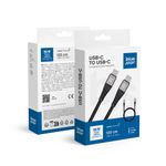 Kabel USB-C do USB-C Blue Star 3A 60W PD QC4.0 z oplotem 1,2 m TFK-DC-003 czarny