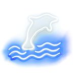 NEON NA ŚCIANĘ LED na USB - Delfin model