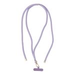 Smycz do telefonu, Zawieszka do telefonu - SWING (8mm) z regulacją długości / długość sznura 165cm (max 82,5cm w pętli) / na ramię lub szyję - purpurowy