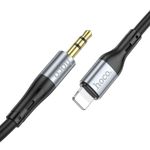 Kabel AUX Jack 3,5 mm do Lightning Hoco 1 m UPA22 czarny