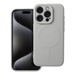 Etui na iPhone 15 PRO Silicone Mag Cover zgodne z MagSafe (camera protection) tytanowy