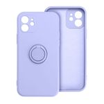 Etui na iPhone 16 PLUS Silicone Ring fioletowe