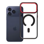 Etui na iPhone 17 Pro Max / 18 Pro Max (low camera edge) Color Edge Mag Cover zgodne z MagSafe czarno czerwone