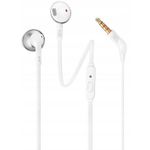Słuchawki przewodowe douszne Jack 3,5 mm JBL T205 białe
