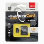 IMRO karta pamięci microSD 16GB 100MB/s class 10 UHS I z adapterem SD