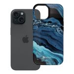 Etui na iPhone 15 Forcell F-Protect Mirage zgodne z MagSafe Military Drop-Test deep sea
