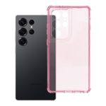 Etui na Samsung S25 ULTRA Matrix Clear pudrowy róż