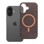 Etui na iPhone 17 Gentleman Mag Cover zgodne z MagSafe brązowe