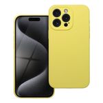 Etui na iPhone 15 PRO MAX Silicone 2mm (camera protection) zółte