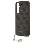 GUESS futerał do SAMSUNG S24 FE GUHCS24FEGF4GBR (HC PU 4G Charm) brązowy