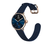 Withings Scanwatch 2 - zegarek z funkcją EKG, pomiarem pulsu i SPO2 oraz mierzeniem aktywności fizycznej i snu (38mm, blue rose gold). Wyrób medyczny