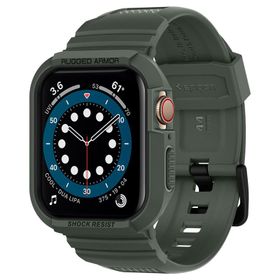 Spigen Rugged Armor Pro, green - Apple Watch 45mm/44mm