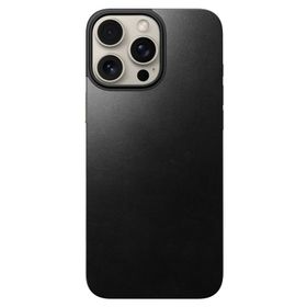 Nomad Magnetic Leather Back, black - iPhone 16 Pro Max