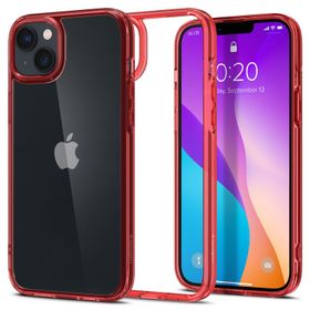 Spigen Ultra Hybrid, red crystal - iPhone 14