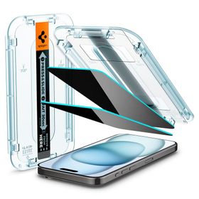 Spigen Glass tR EZ Fit HD Privacy 1 Pack - iPhone 16/15