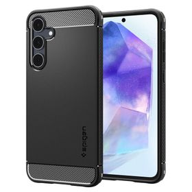Spigen Rugged Armor, matte black - Samsung Galaxy A55