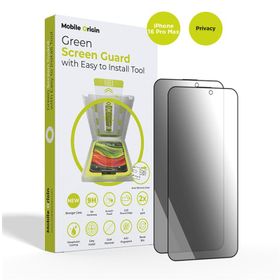 Mobile Origin Screen Guard Privacy with easy applicator, 2 pack - iPhone 16 Pro Max