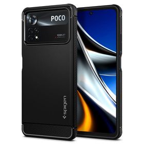 Spigen Rugged Armor, matte black - Xiaomi POCO X4 Pro 5G